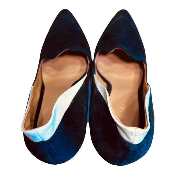 L.A.M.B. Black & White Suede (Runs Approx. 1/2 Size Small) Dice Pumps ($345) - Picture 7 of 9